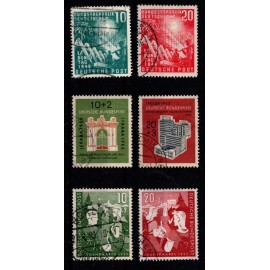 1949-1952-1953 - Vesttyskland- Lot med 3 bedre sæt - Frimærke - Stemplet.